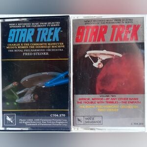 2 for 1 Vintage Classic Star Trek soundtrack on cassette
